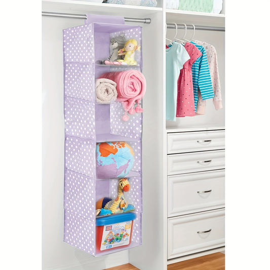 1pc 6-Layer Fabric Hanging Storage Rack - Large Capacity Non-Installation Closet Organizer for Clothes, Dolls, Toys, and Sundries with Easy Storage and Management