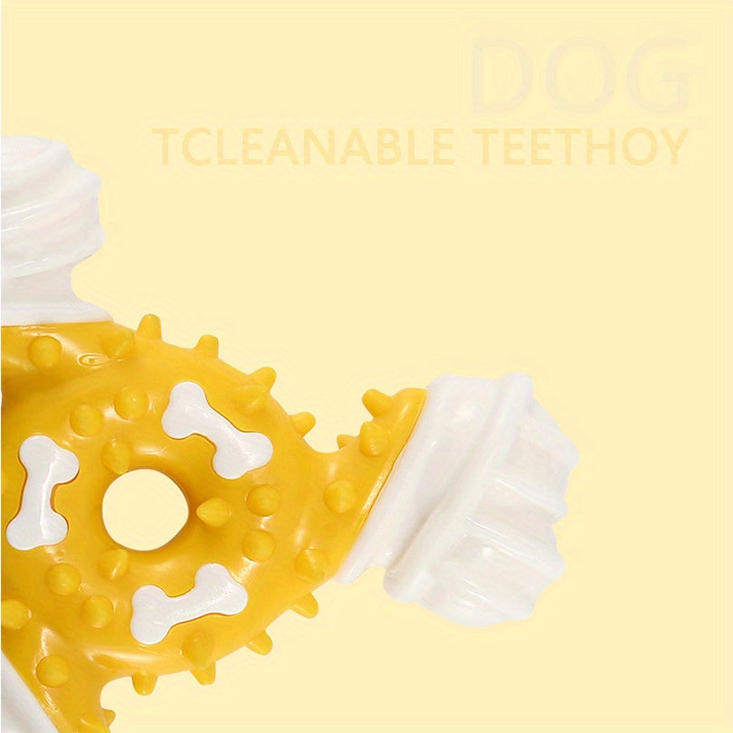 Durable Dog Chew Toy for Teeth Cleaning - Bite-Resistant Nylon Dental Stick with Interactive Puzzle Design, Ideal for Small to Medium Breeds, Promotes Healthy Chewing and Play, Dog Toys for Aggressive Chewers