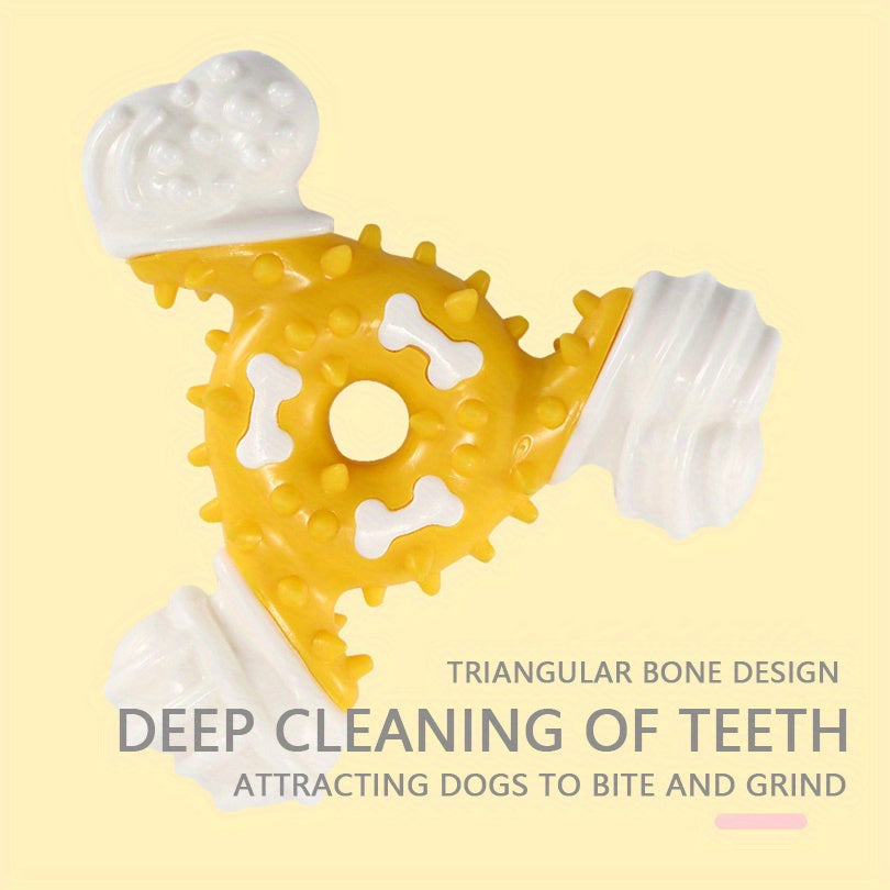 Durable Dog Chew Toy for Teeth Cleaning - Bite-Resistant Nylon Dental Stick with Interactive Puzzle Design, Ideal for Small to Medium Breeds, Promotes Healthy Chewing and Play, Dog Toys for Aggressive Chewers