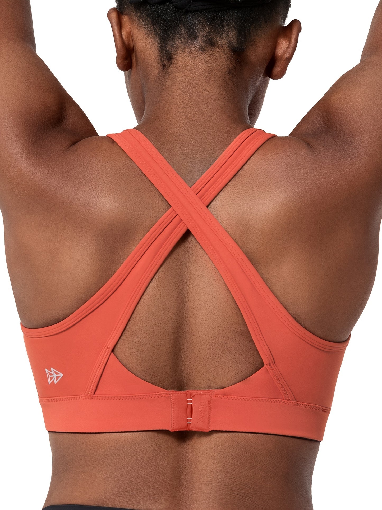 Ultimate Comfort Sports Bra for Women - High Support, Cross Back, Enfold Hollow Out, Padded, Breathable, Quick Dry, Moisture Wicking for Running, Yoga, Fitness and Active Lifestyle