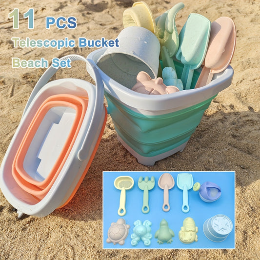 11PCS Beach Sand Toys Set - Fun Morandi Color Combination - Perfect Outdoor Toys For Kids!