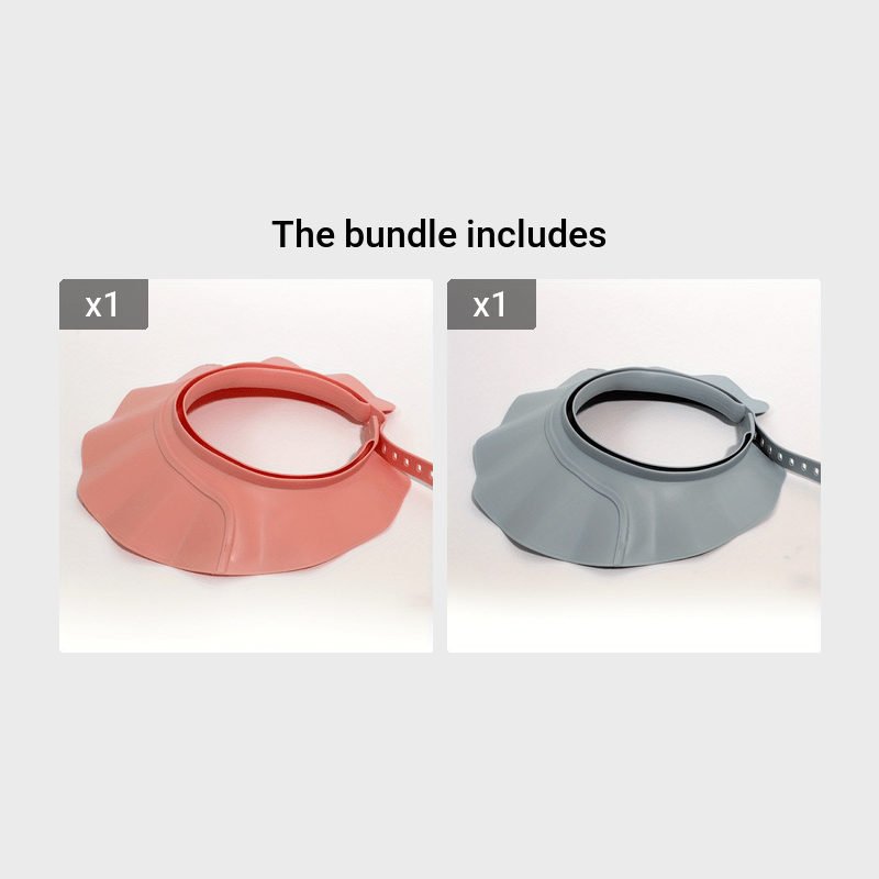 Youngsters' Adjustable Shower Cap with Eye Protection - Soft, Comfortable & Water-Resistant for Easy Hair Washing - Perfect for & Youngsters - Available in White, Pink, Blue, Shower Cap, Bathing Supplies, Bathroom Toys, TWO D