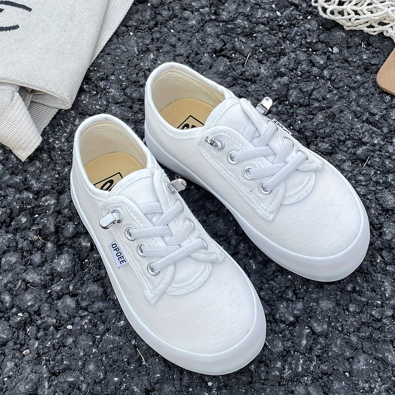 Kids' Comfy Skate Sneakers - Breathable, Non-Slip, Trendy Solid Shoes for Outdoor Activities, Casual Wear, and Everyday Fun - Durable, Easy to Clean, and Perfect for Boys' Active Lifestyle