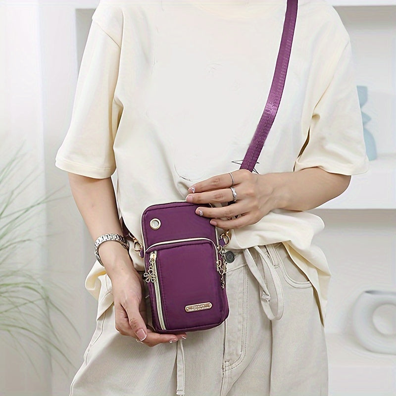 1pc Stylish Womens Fashion Crossbody Mini Bag - Portable Sports Arm Wallet for Active Lifestyle - Lightweight, Secure Phone & Lipstick Holder, Perfect for On-the-Go Convenience