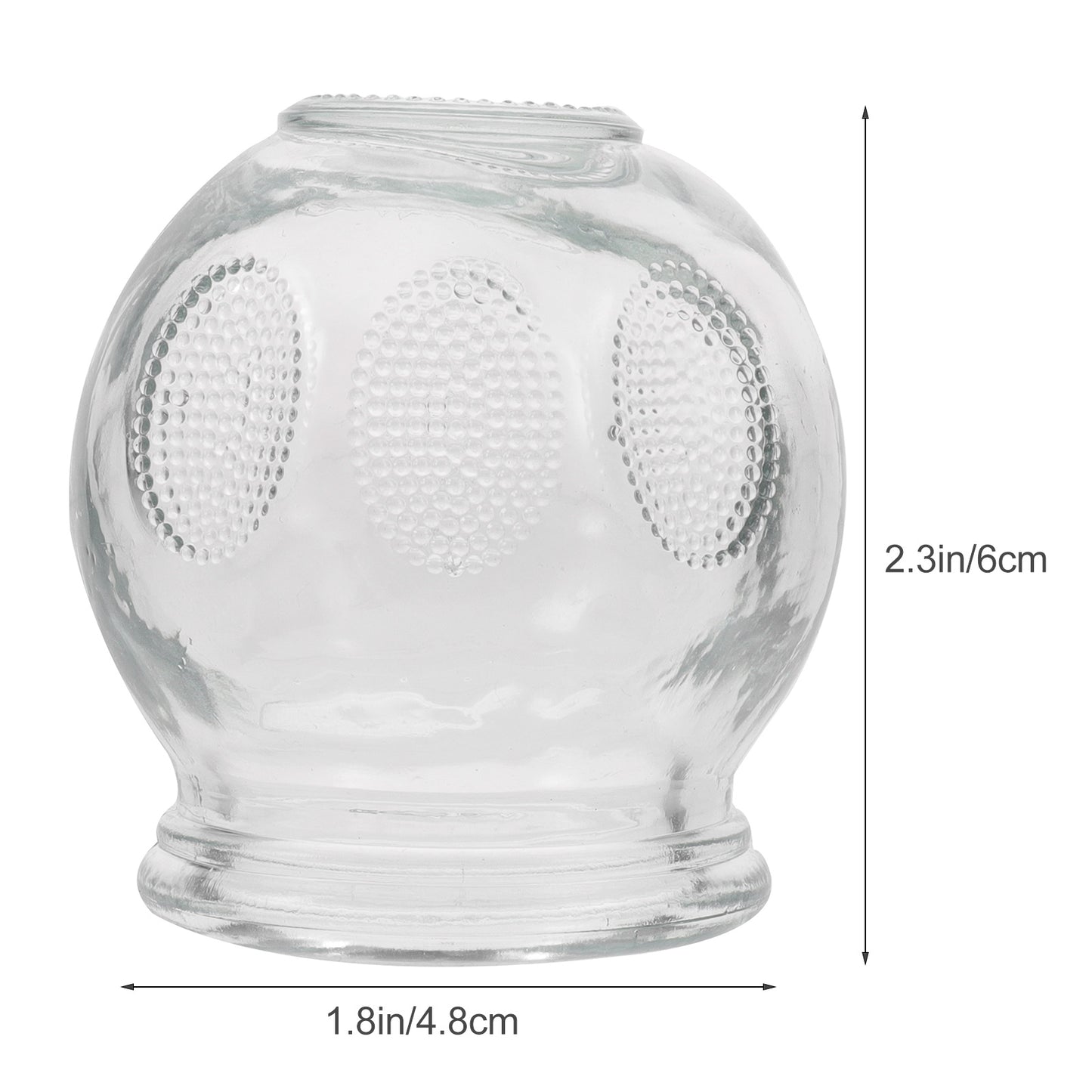 6Pcs Gua Sha Therapy Cans Body Set Chinese Set Glass Fire Can Hand Tools Appliance Cupping Cup Massager Scraping Cupping Cups