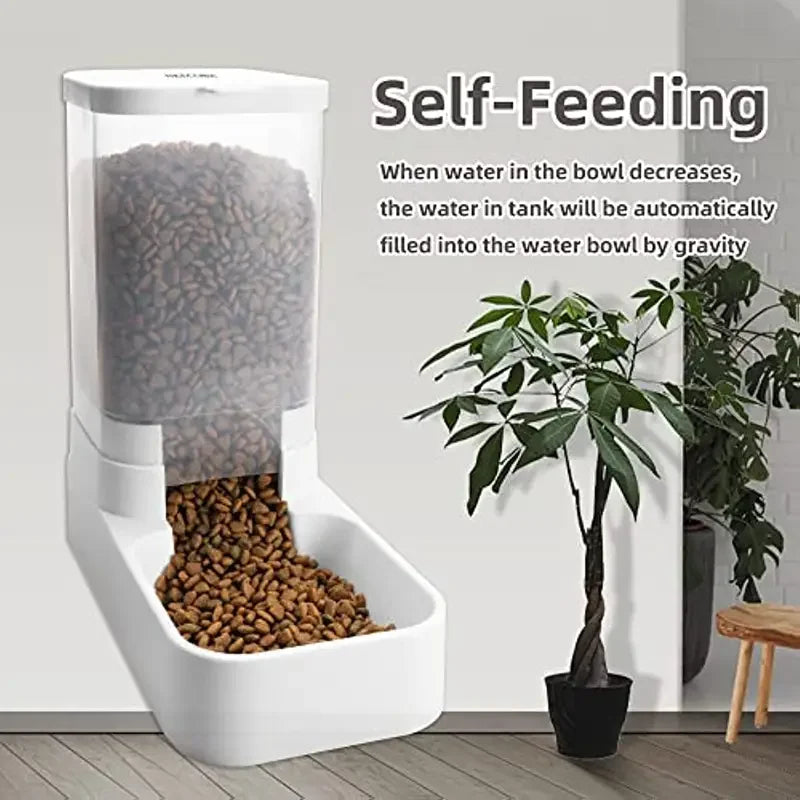 2pcs Automatic Dog & Cat Feeder, - (No Outlet) Smart Pet Dispenser with Timer, Auto Feeding System for Multiple Meals