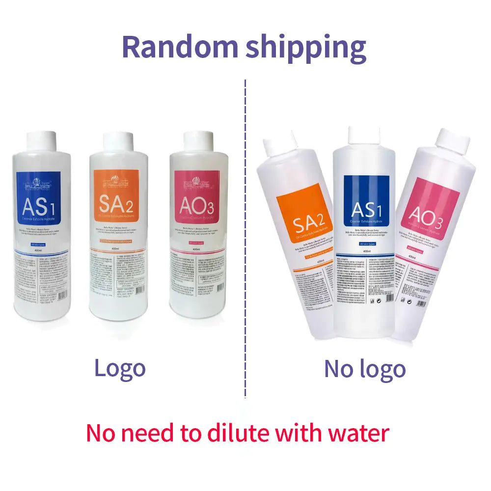 Facial Skincare Solution Face Serum AS1 SA2 AO3 Aqua Peel Solution For Facial Machine Skin Deep Cleaning Serums