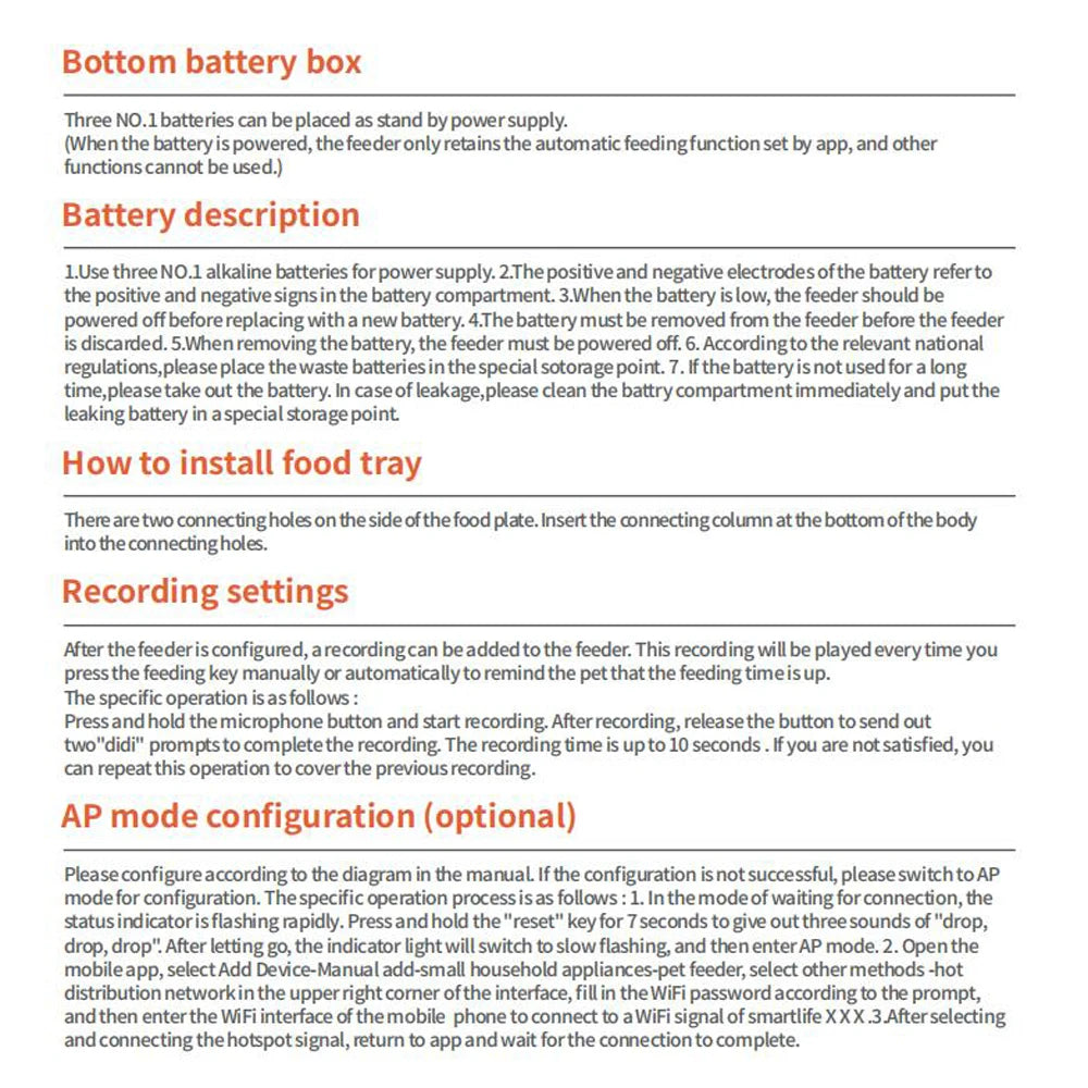 Smart Automatic Pet Feeder Cat Dog Food Dispenser Stainless Steel Bowl Large Capacity With WIFI APP Recording Timing Pet Feeding