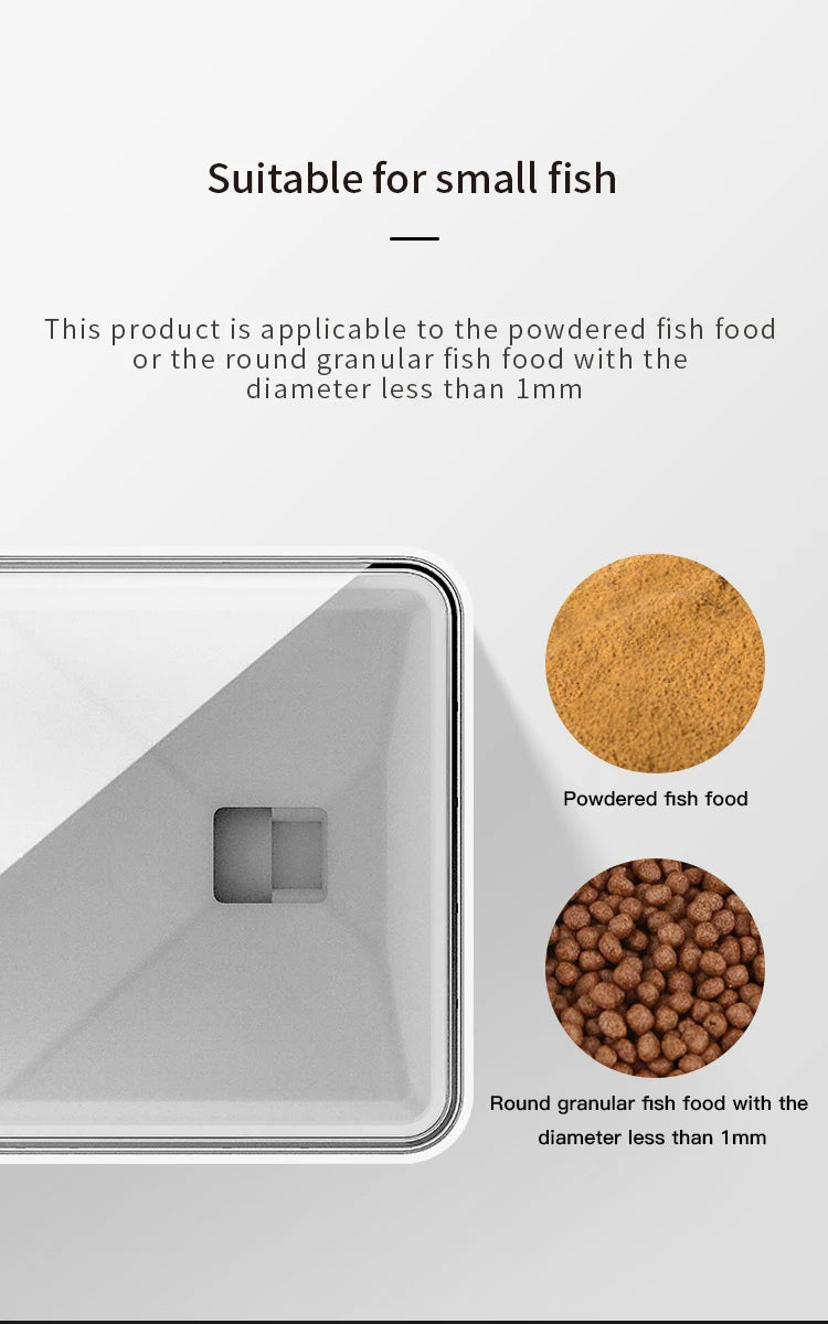 Shyfish Smart Aquarium Fish Feeder moistureproof long Vacation Auto Dispenser Automatic timing easy Feeding unit