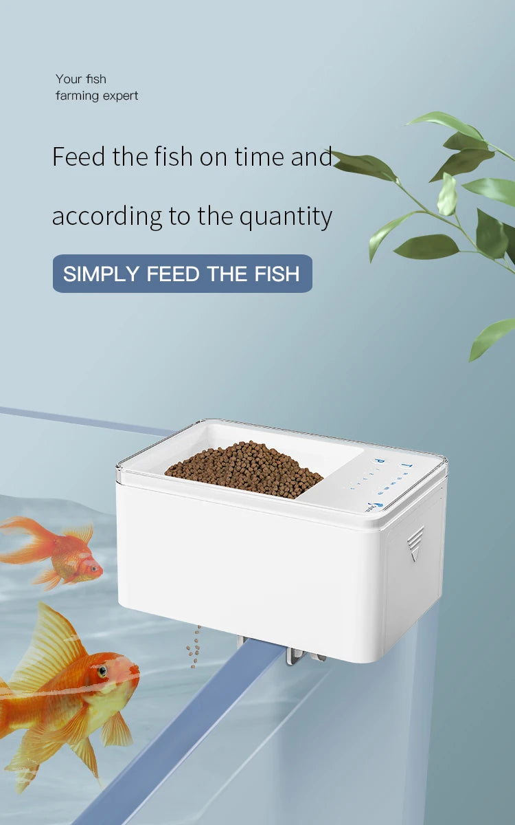 Shyfish Smart Aquarium Fish Feeder moistureproof long Vacation Auto Dispenser Automatic timing easy Feeding unit