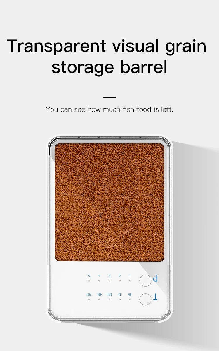 Shyfish Smart Aquarium Fish Feeder moistureproof long Vacation Auto Dispenser Automatic timing easy Feeding unit