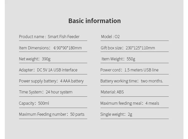 Shyfish Smart Aquarium Fish Feeder moistureproof long Vacation Auto Dispenser Automatic timing easy Feeding unit