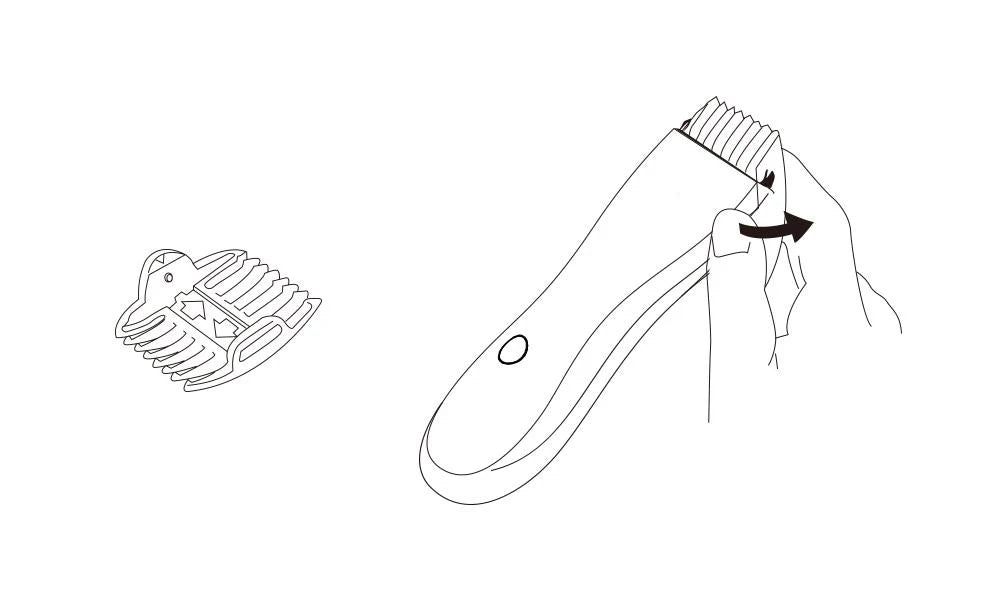 Men's Electric Groin Hair Trimmer Pubic Hair Trimmer Body Grooming Clipper for Men Bikini Epilator Rechargeable Shaver Razor