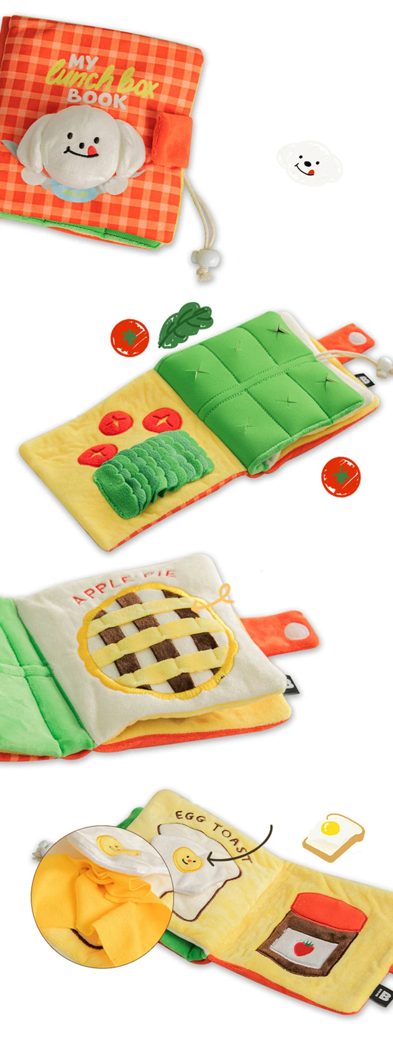 Finding Food Dog Toys Cute Squeaking Books Dog Toys Books Pet Interactive Toys Dog Chew Toys Squeaky Dog Toy Cat Plush Toys