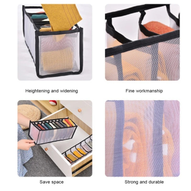 clothes organize home storage wardrobe socks shelf divider clothing closet organization drawer underwear organizador de ropa