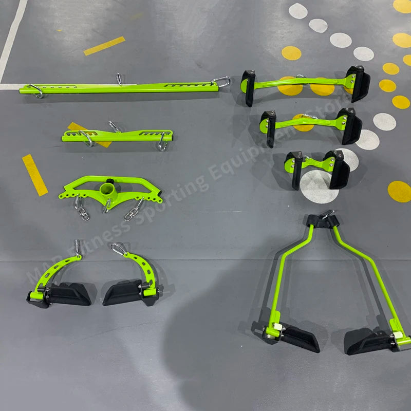 Fitness Lat Pull Down T-Bar Handle， Rowing Rotating V-Bar， Pulley Cable Machine Attachment Handle Grip， Gym Equipment Back Train