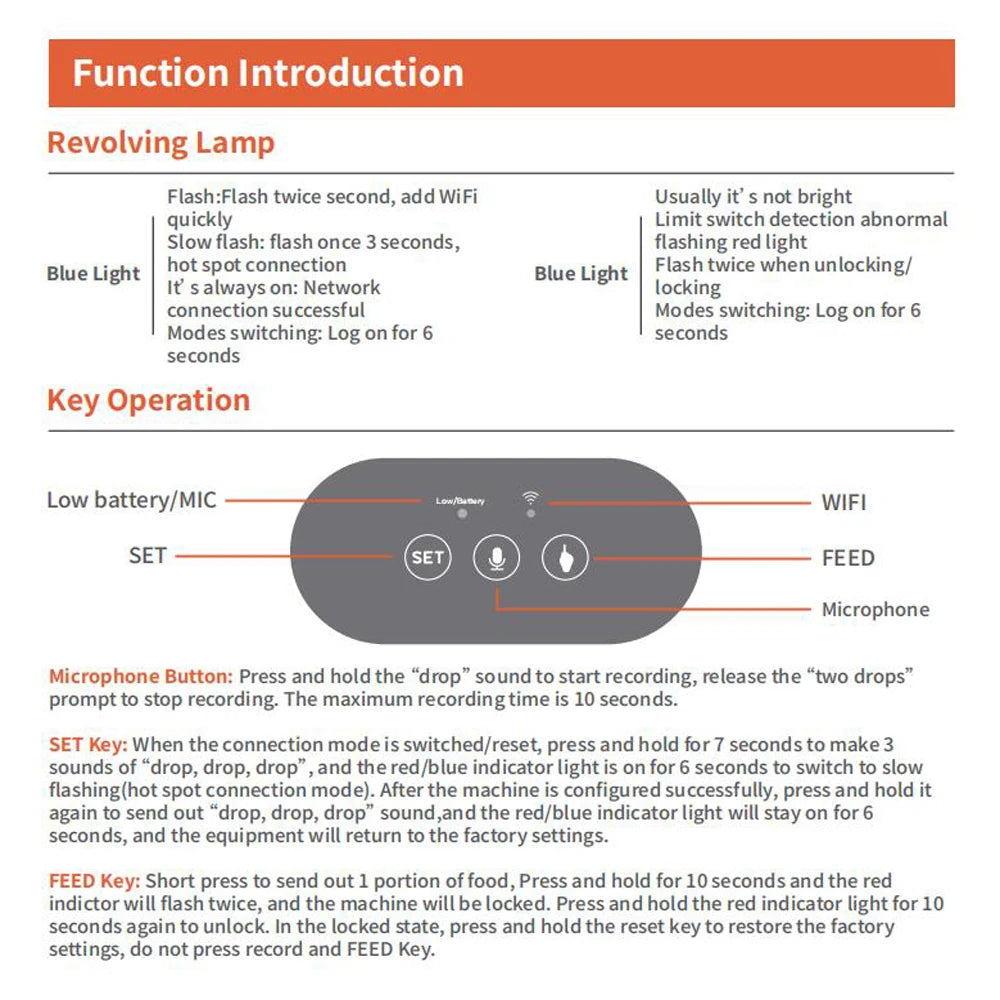 Smart Automatic Pet Feeder Cat Dog Food Dispenser Stainless Steel Bowl Large Capacity With WIFI APP Recording Timing Pet Feeding