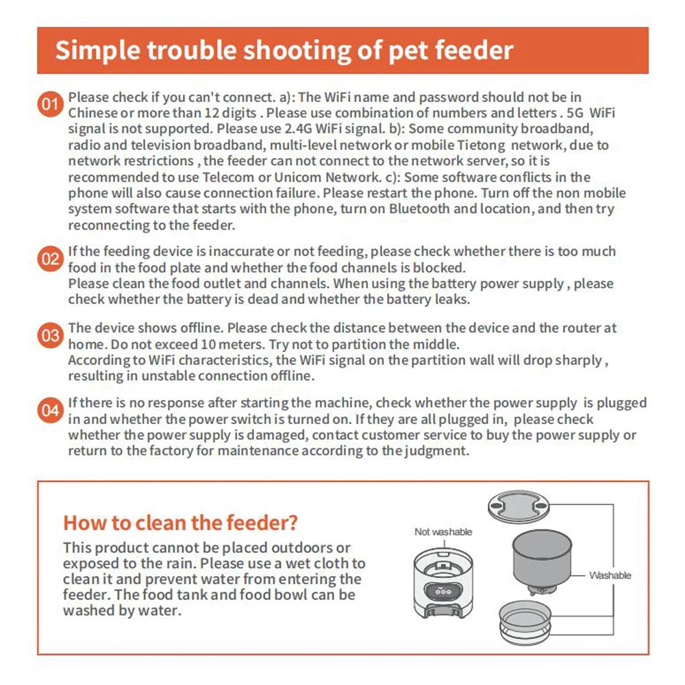 Smart Automatic Pet Feeder Cat Dog Food Dispenser Stainless Steel Bowl Large Capacity With WIFI APP Recording Timing Pet Feeding