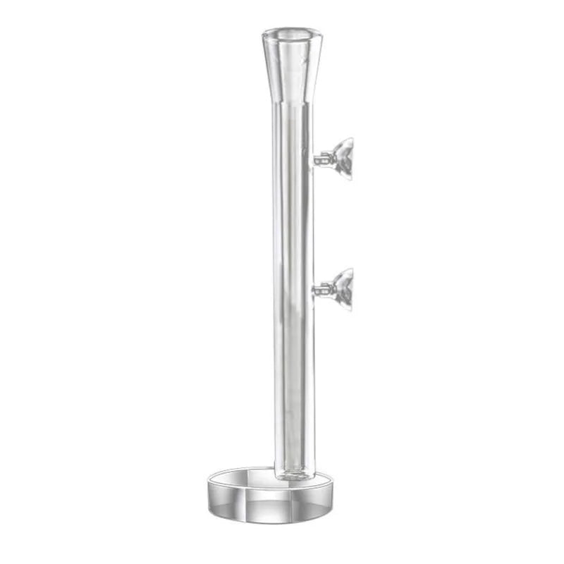 Glass Aquarium Feeder Tube Dish Transparent Fish Tank Shrimp Snail Food Feeder Bowl Aquarium Feeding Accessories Shrimp Feeders