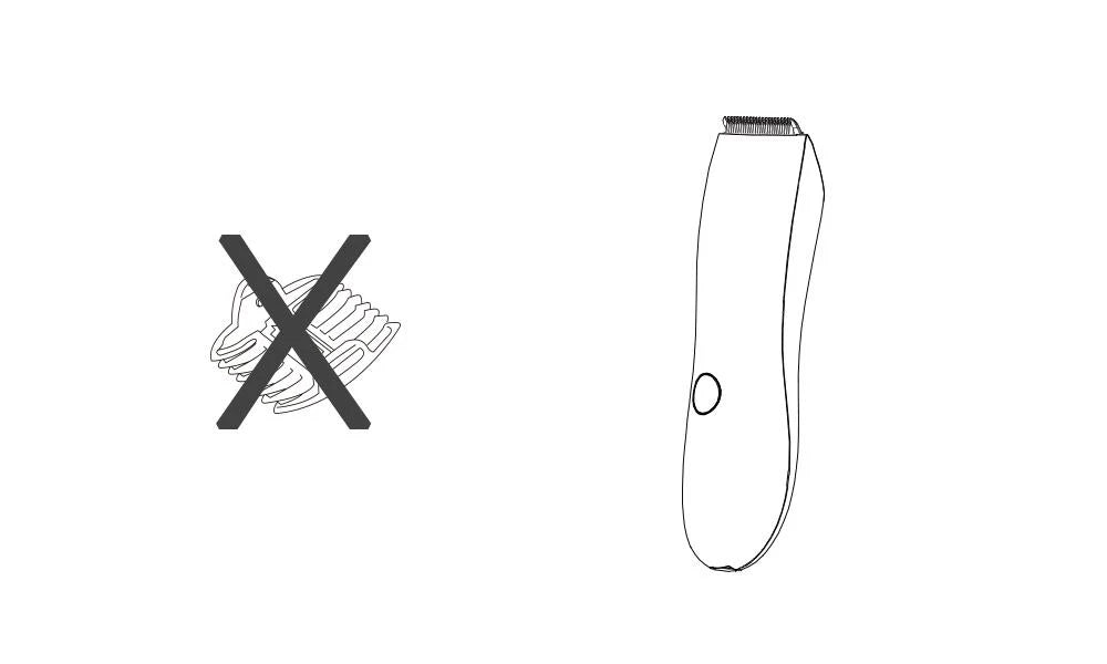 Men's Electric Groin Hair Trimmer Pubic Hair Trimmer Body Grooming Clipper for Men Bikini Epilator Rechargeable Shaver Razor