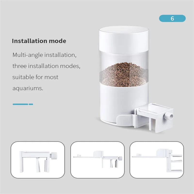 Shyfish Smart Aquarium Fish Feeder moistureproof long Vacation Auto Dispenser Automatic timing easy Feeding unit
