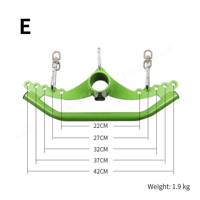 Fitness Lat Pull Down T-Bar Handle， Rowing Rotating V-Bar， Pulley Cable Machine Attachment Handle Grip， Gym Equipment Back Train