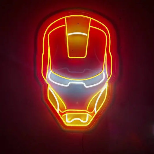 Iron Man  Innovative Product Ideas Free Design Led Custom logo Neon Sign Light Letter Sign for Bedroom  Party Home Decoration