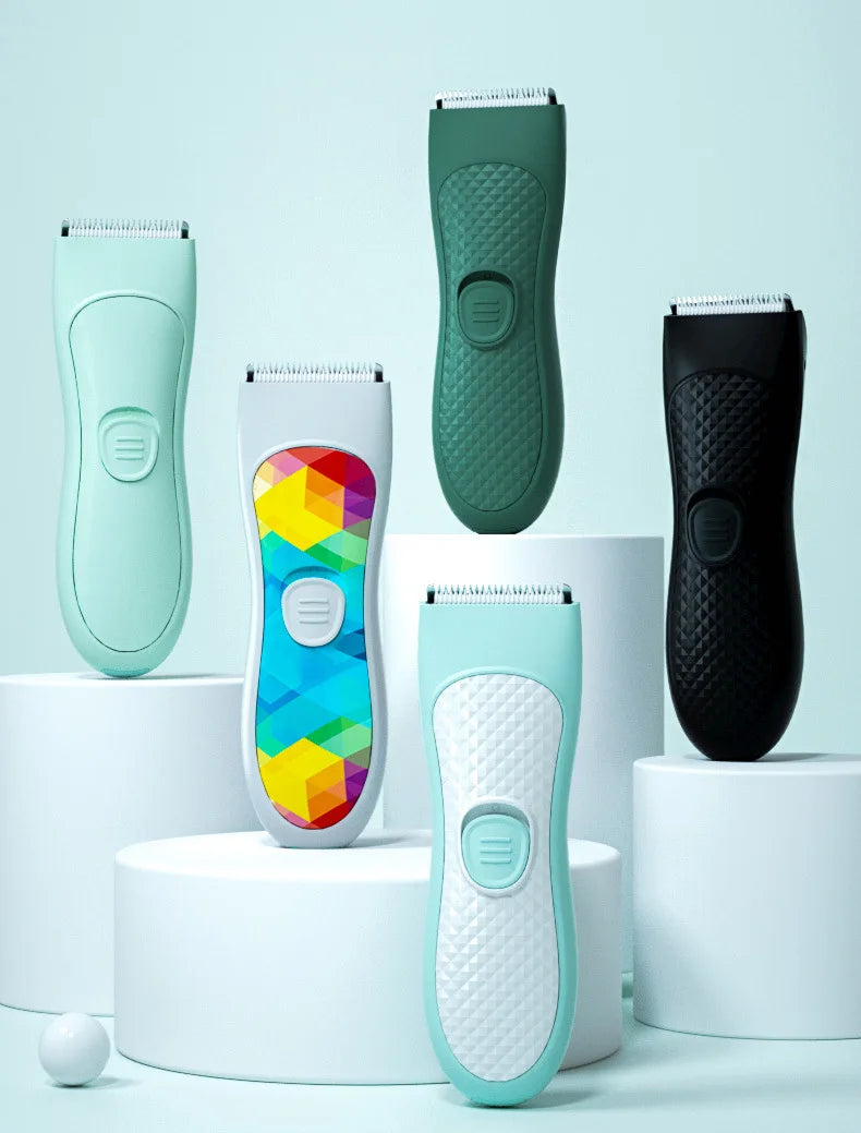 Men's Electric Groin Hair Trimmer Pubic Hair Trimmer Body Grooming Clipper for Men Bikini Epilator Rechargeable Shaver Razor