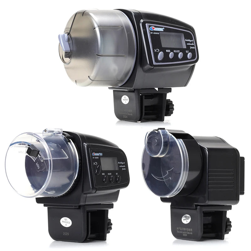 Smart Automatic Fish Feeder Aquarium Feeder Fish Tank Auto Feeding Dispenser with LCD Indicates Timer Aquarium Accessories