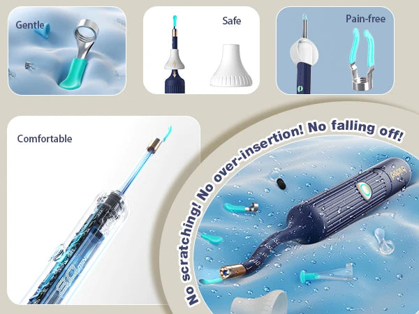 Smart Visual Ear Wax Upgraded Cleaner With Camera 800W HD Endoscope Brighter Clearer Clarity Ear Cleaning Tool Includes Storage