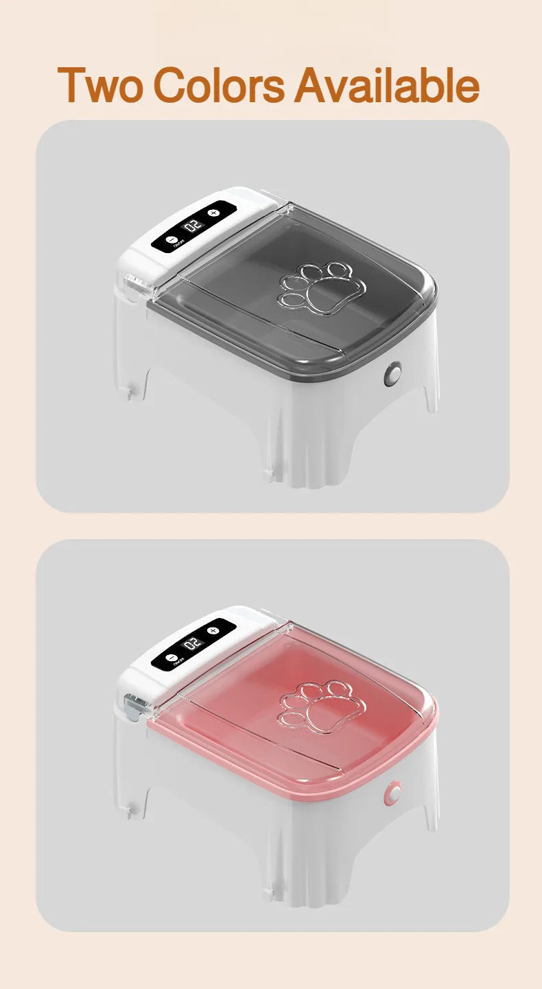 Pet Smart Sensor Feeder Automatic Sensor Open Lid Feeding Machine Cat Food Moistureproof Neck Care Smart Feeder for Small Dog