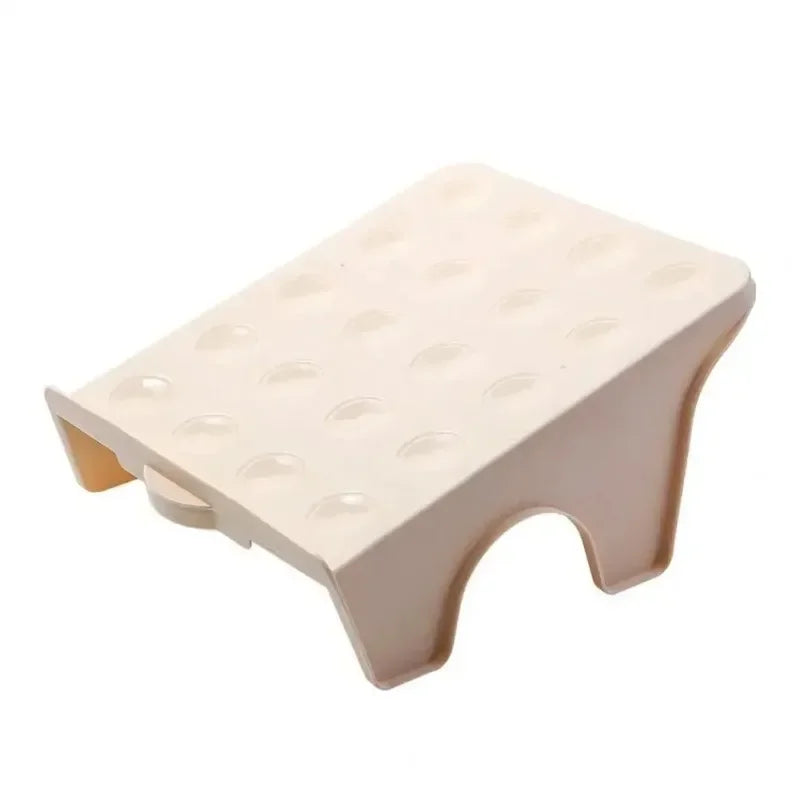 Household Solid Color Small Double Shelf Space Savers White Shoe Rack Cabinets Organizer Closet Holder Bracket Storages Racks