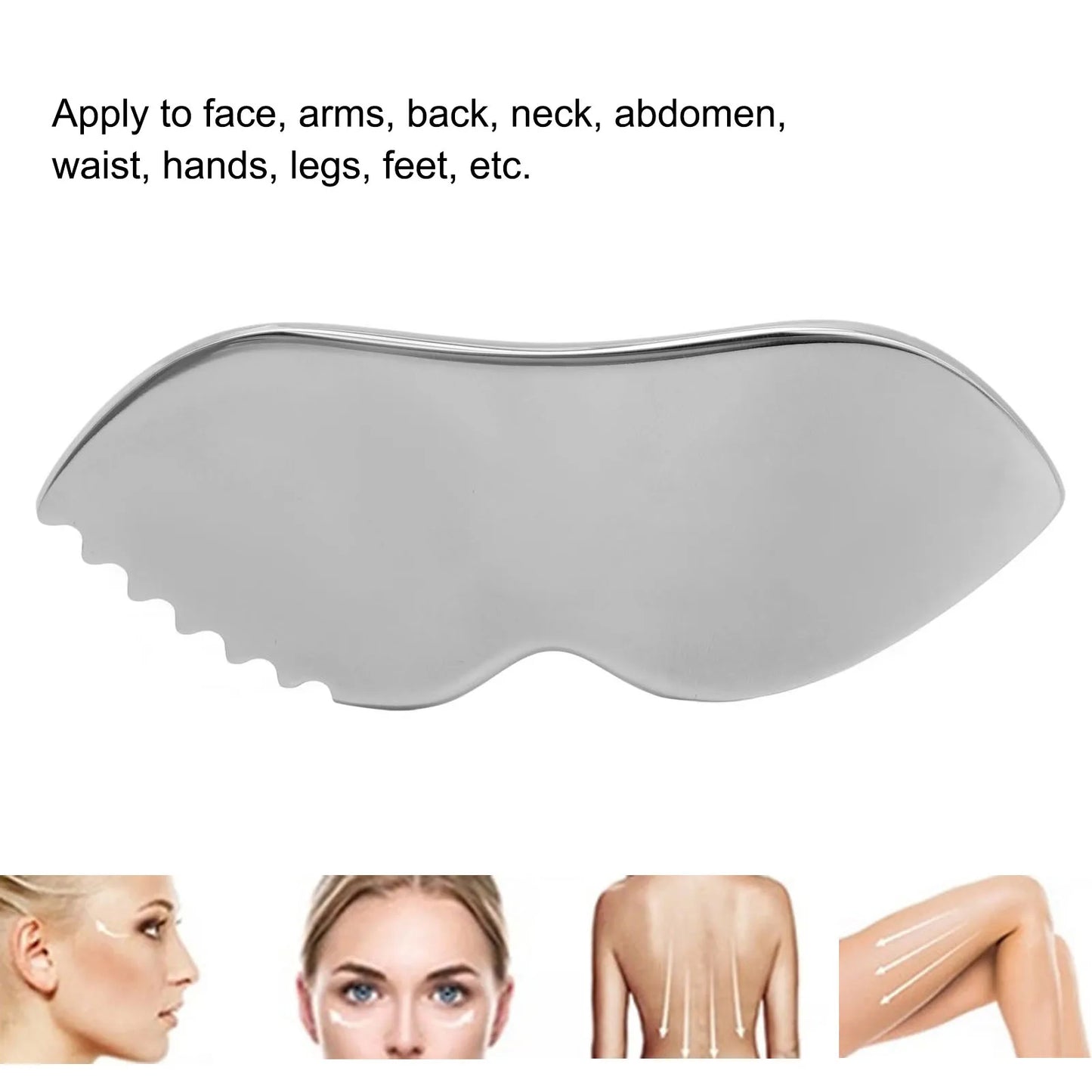 Gua Sha Tool Gua Sha Massage Board Smoother Surfaces Ergonomic Design Comfortable Grip Light Portable for Body Care