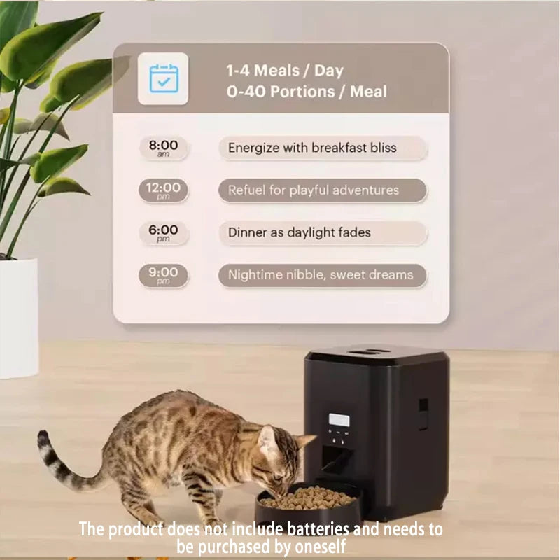 2L Smart Control Pet Feeder WIFI Feeders For Cats Remote Feeding cat Food Dispenser Automatic Pets Feeder