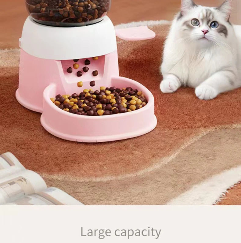 Automatic Smart Pet Feeder，Foot Pedal Operation - Free Automatic Dispenser for Cats and Dogs，Foot activated feeding system for k