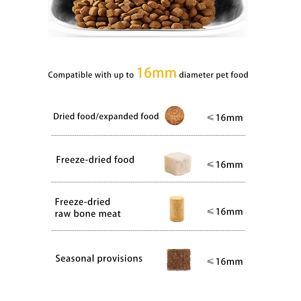 Smart Pet Feeder with 15CM Elevated Camera Tuya App Control for Busy Pet Owners FURPIPI Automatic Cats Dog Food Feeder Dispenser