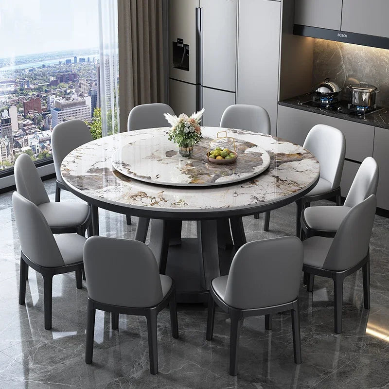 Marble Round Dining Table Nordic Luxury Style Minimalist Modern Dining Table Legs Space Savers Mesa Comedor Home Furniture