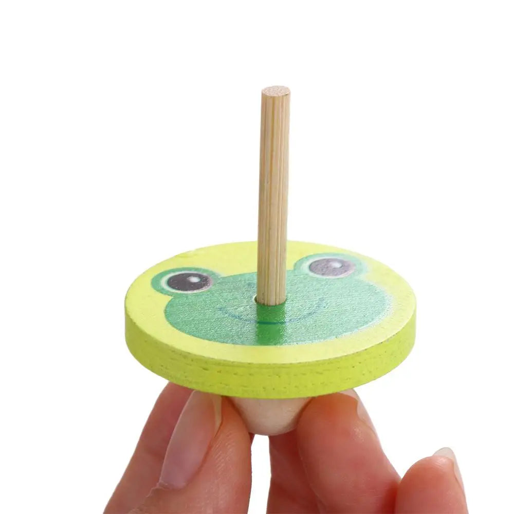 Toys Educational Game Peg-Top Spinning Top Wooden Rotate Gyro Desktop Spinning Top Woode Spinning Top Toy Wooden Gyro Toys