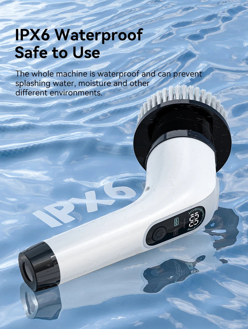 Cordless Electric Cleaning Brush 7-in-1 Bathroom Window Electric Spin Cleaner Kitchen Toilet  Automotive Household Rotate Clean