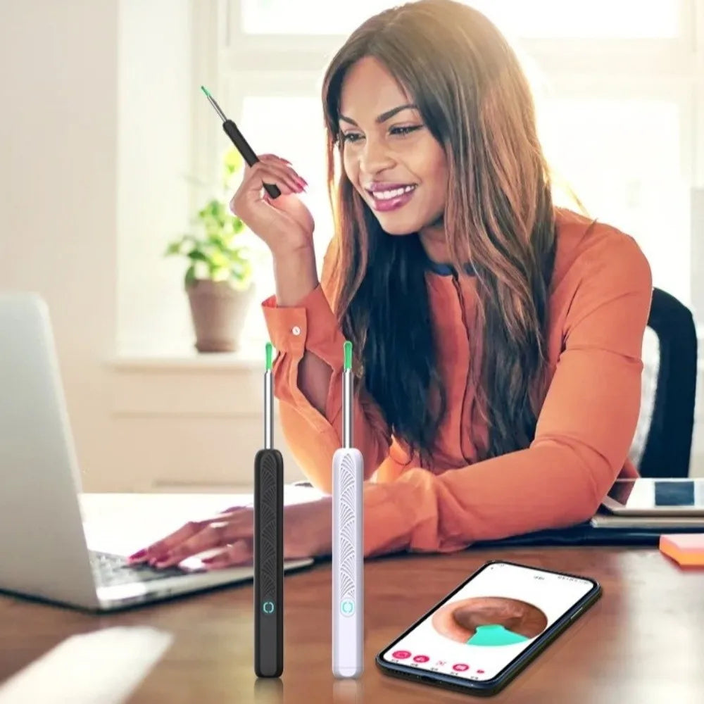 Smart Visual Ear Cleaner Wireless WiFi HD Camera Wireless Otoscope USB Charging LED Lights Ear Cleaning Tools Oral Inspection