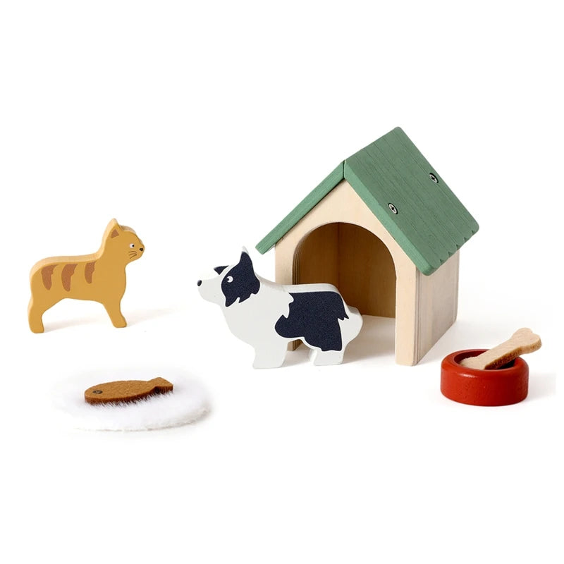Toy House Accessories Pet Set Great Pet Play Set For Dollhouses Fun Games That Encourage Creativity And Imagination in Children
