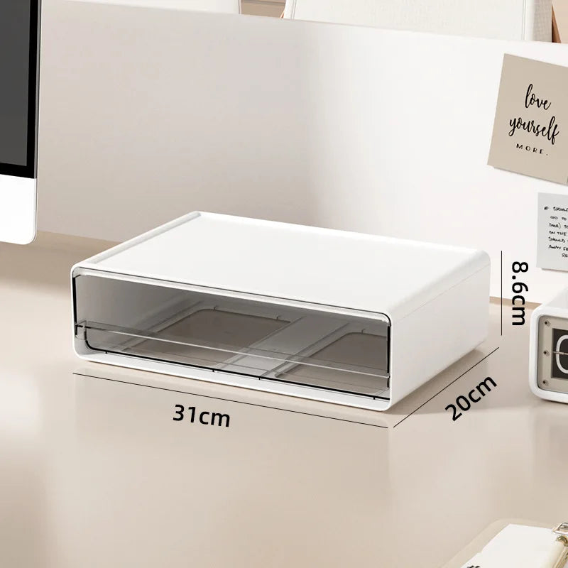 Simple Der Sle Desktop Organizer Cosmetic Storage Cabinet Office Document Storage Box Multi ids Space Saver
