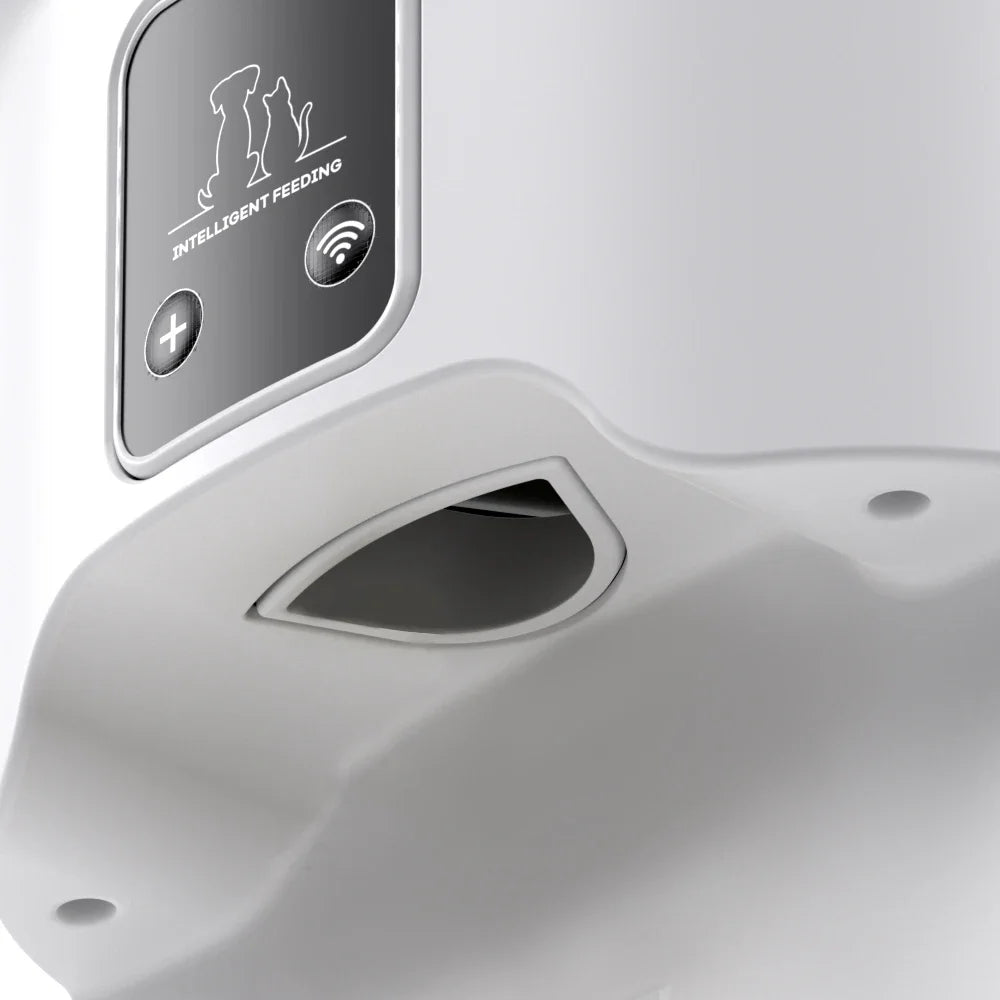 Smart WiFi Pet Feeder 4L, APP Controlled Automatic Cat Food Dispenser, Programmable Feeder with Timer for Multiple Meals