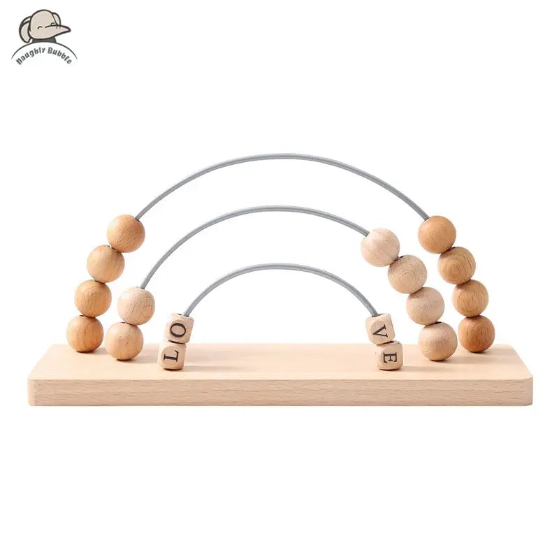 Wooden Toys Arithmetic Toys Children's Cognitive Alphabet Abacus Children's Learning Toys Educational Toys Wooden Children's Toy