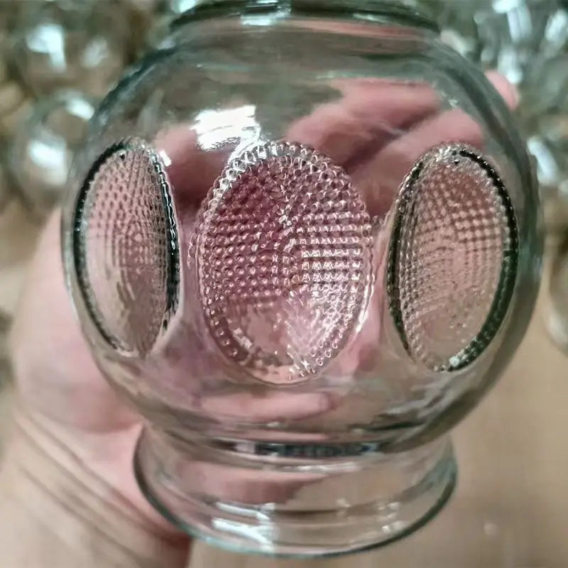 6 Pcs Gua Sha Therapy Cans Body Set Chinese Set Glass Fire Can Hand Tools Appliance Thickened Cupping Cup Massager Scraping Cups