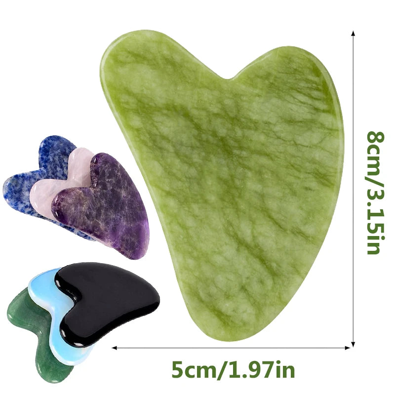 Gua Sha Massager Roller for Face Neck Eye Jade Store Scraper Roller Massage  Lifting Body Slimming Guasha Skin Beauty Care Tools