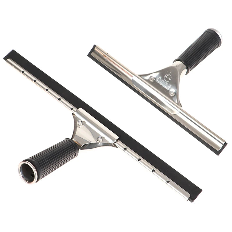 Household Glass Wiper Cleaning Bathroom Mirror Cleaner With Silicone Blade Hook Car Shower Squeegee Window Scraper