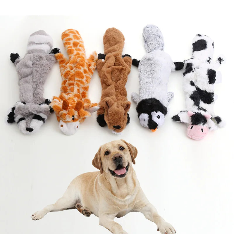 Pet Toys Plush Sounding Animal Holster Toys Dog Toys Chewing Teething Toys