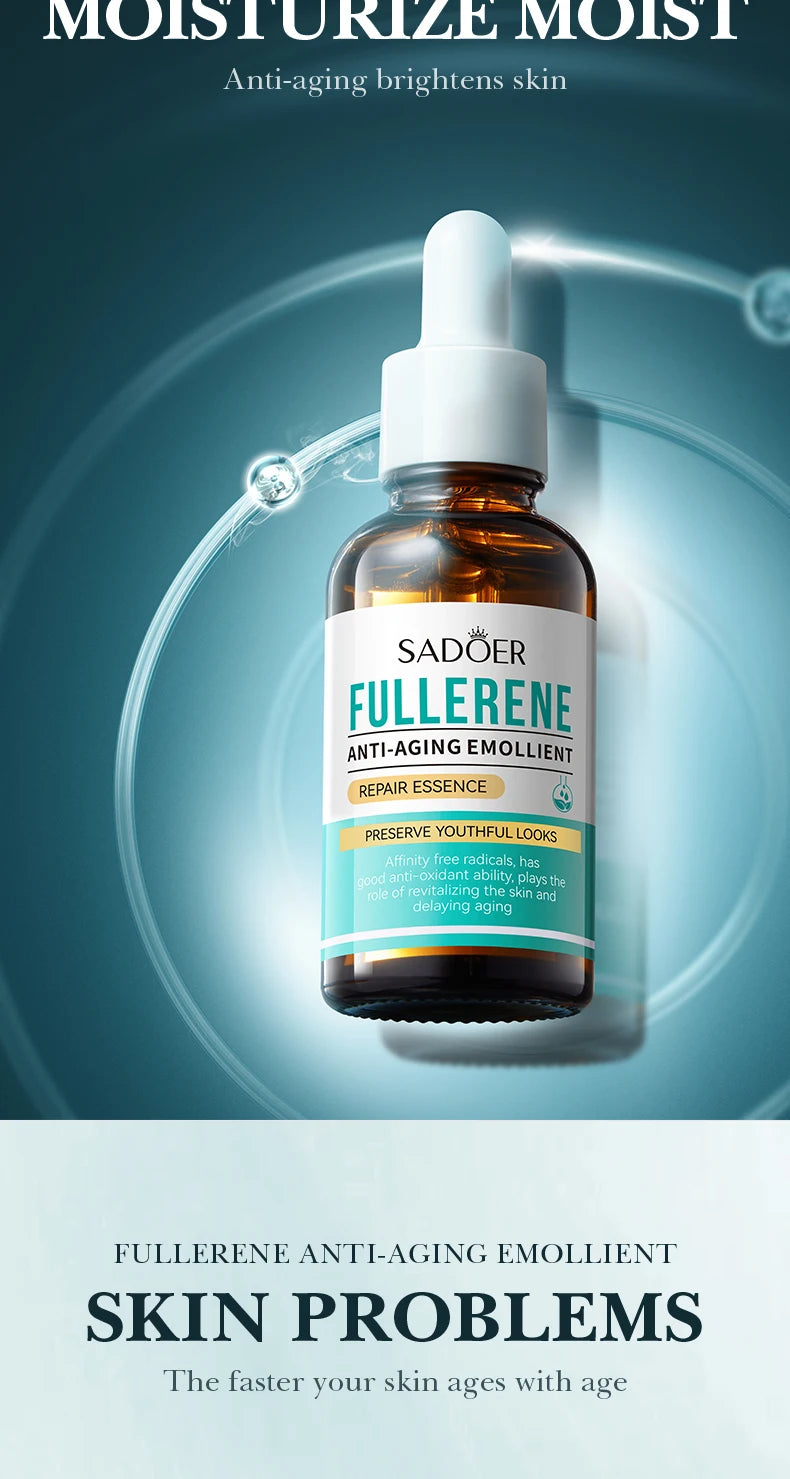 30ml SADOER Fullerene Face Serum Facial Anti Wrinkles Moisturizing Firming Essence Beauty Skin Care