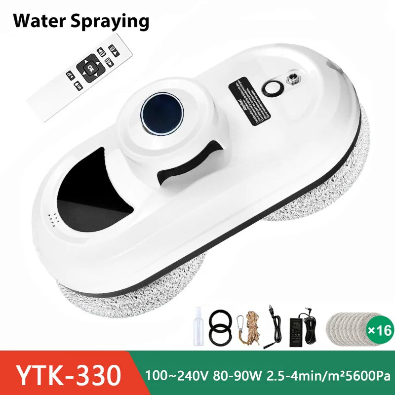 DIVEDEER Home intelligent cleaning robot with automatic water spraying function, anti drop magnetic glass cleaning machine